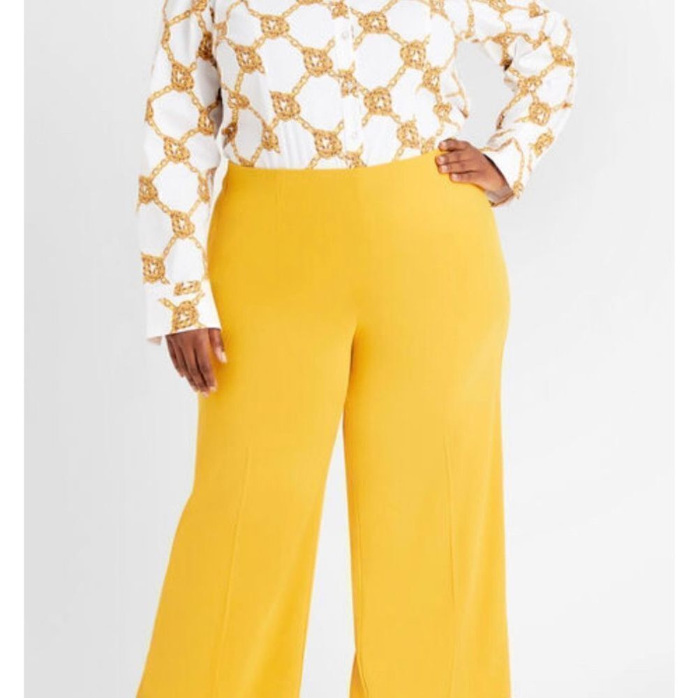 NWT - Zara High waisted culottes Pants - XXLarge 
Yellow Mustard